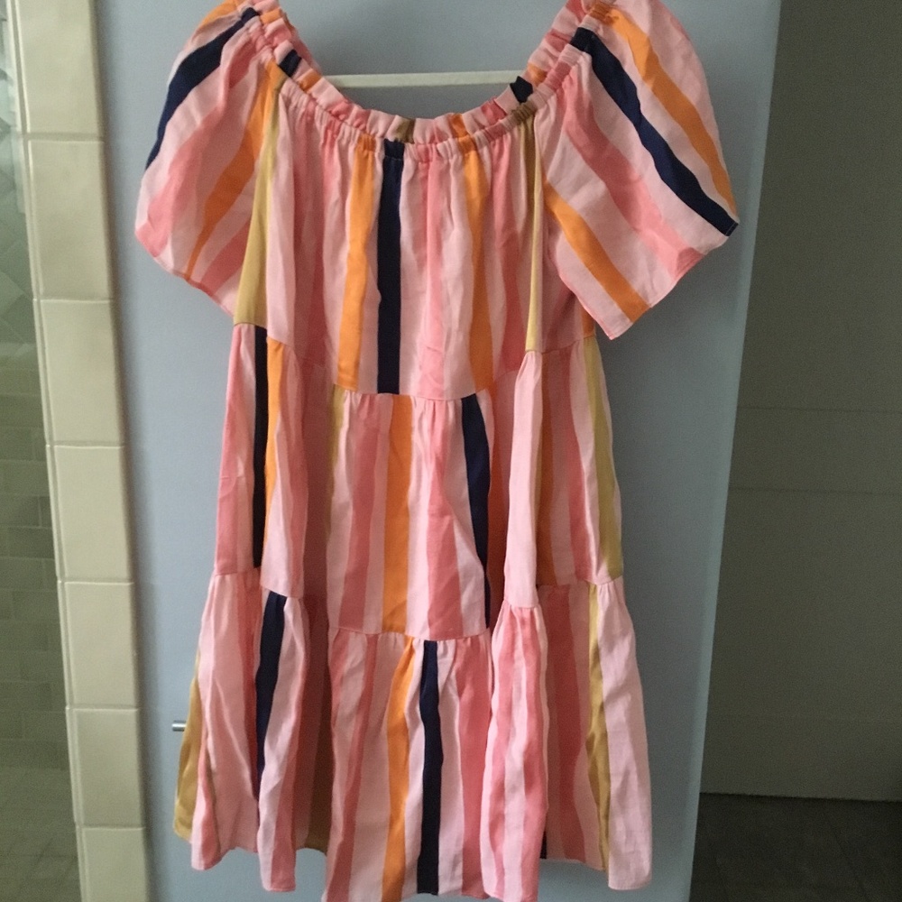 Off shoulder designer dress NWT